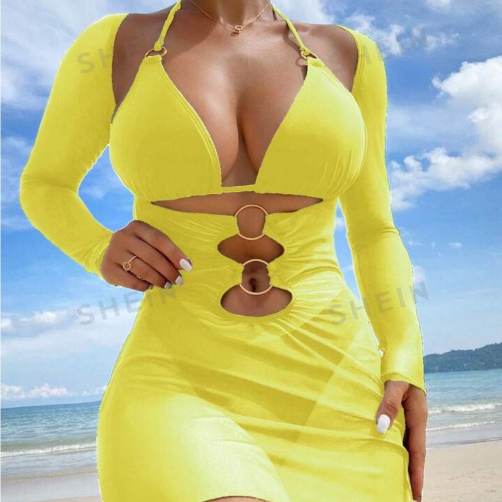 Yellow bikini